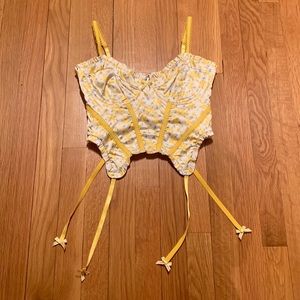 For love and lemon daffodils bustier top